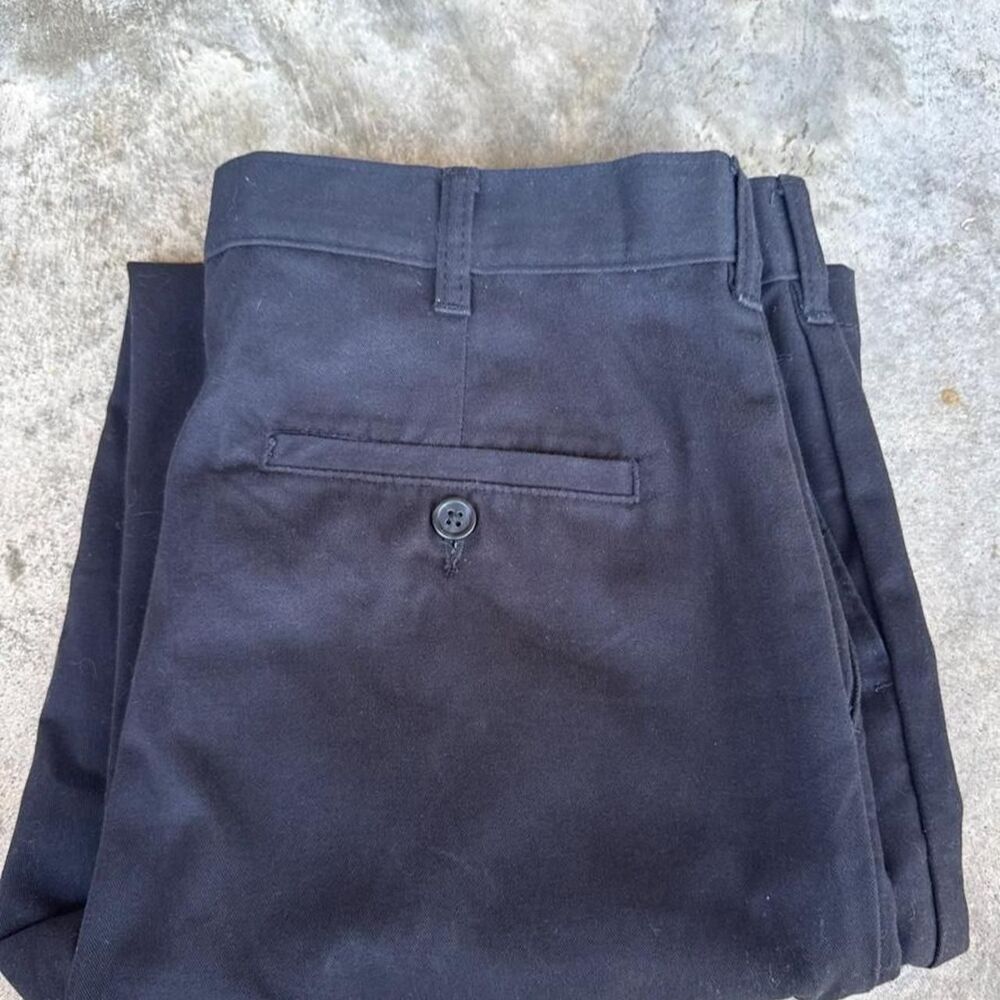George Men's Black and Navy Trousers